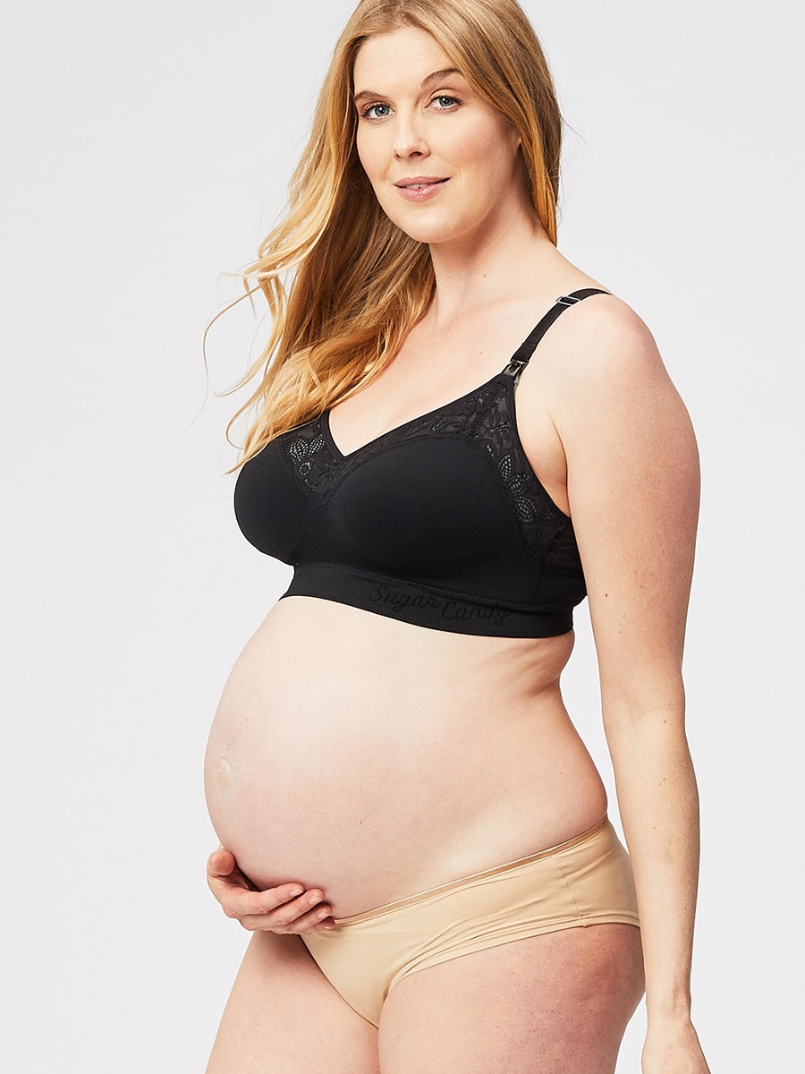 lux nursing bra - black