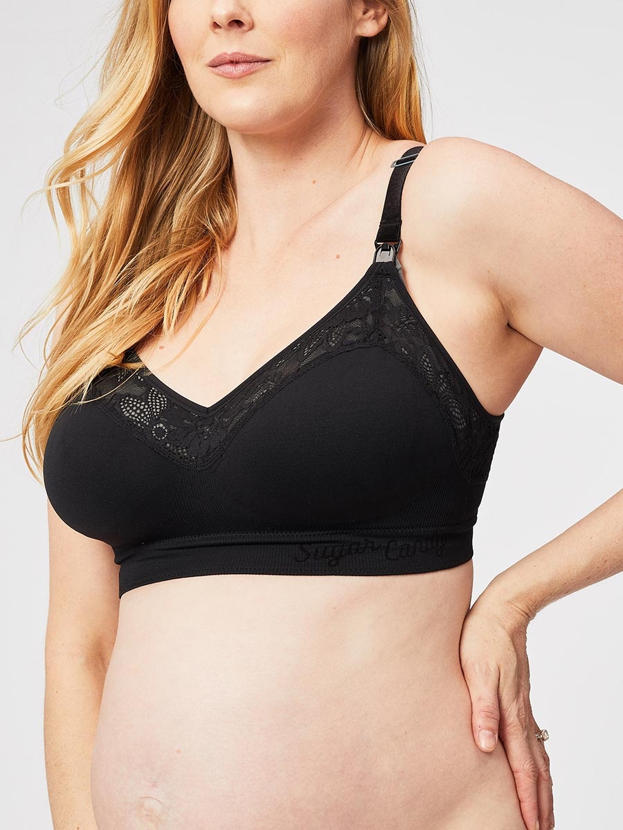 lux nursing bra - black