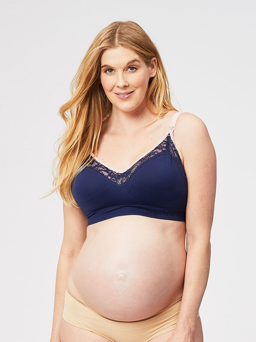 lux nursing bra - navy