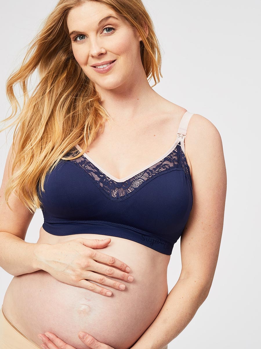 lux nursing bra - navy