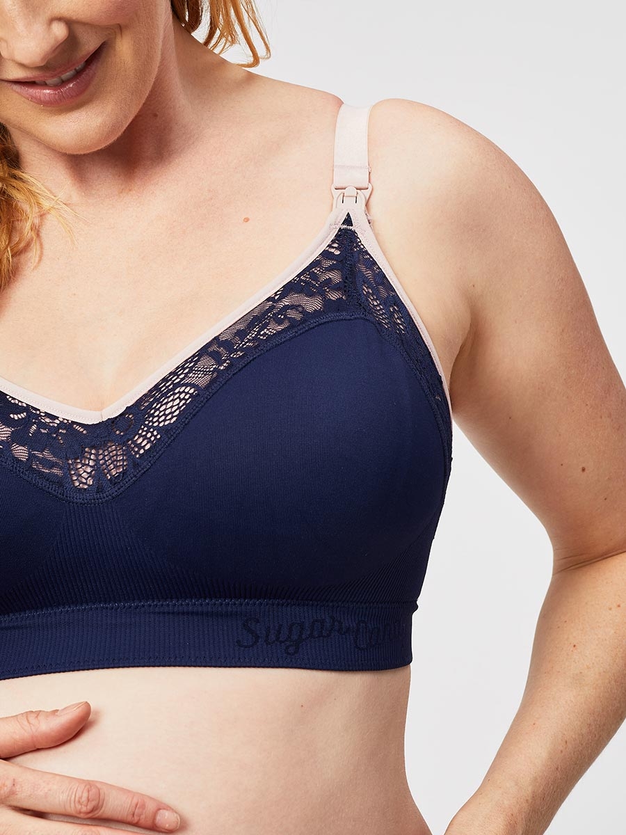 lux nursing bra - navy