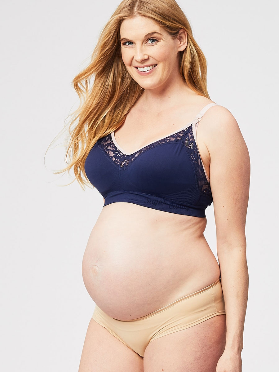 lux nursing bra - navy