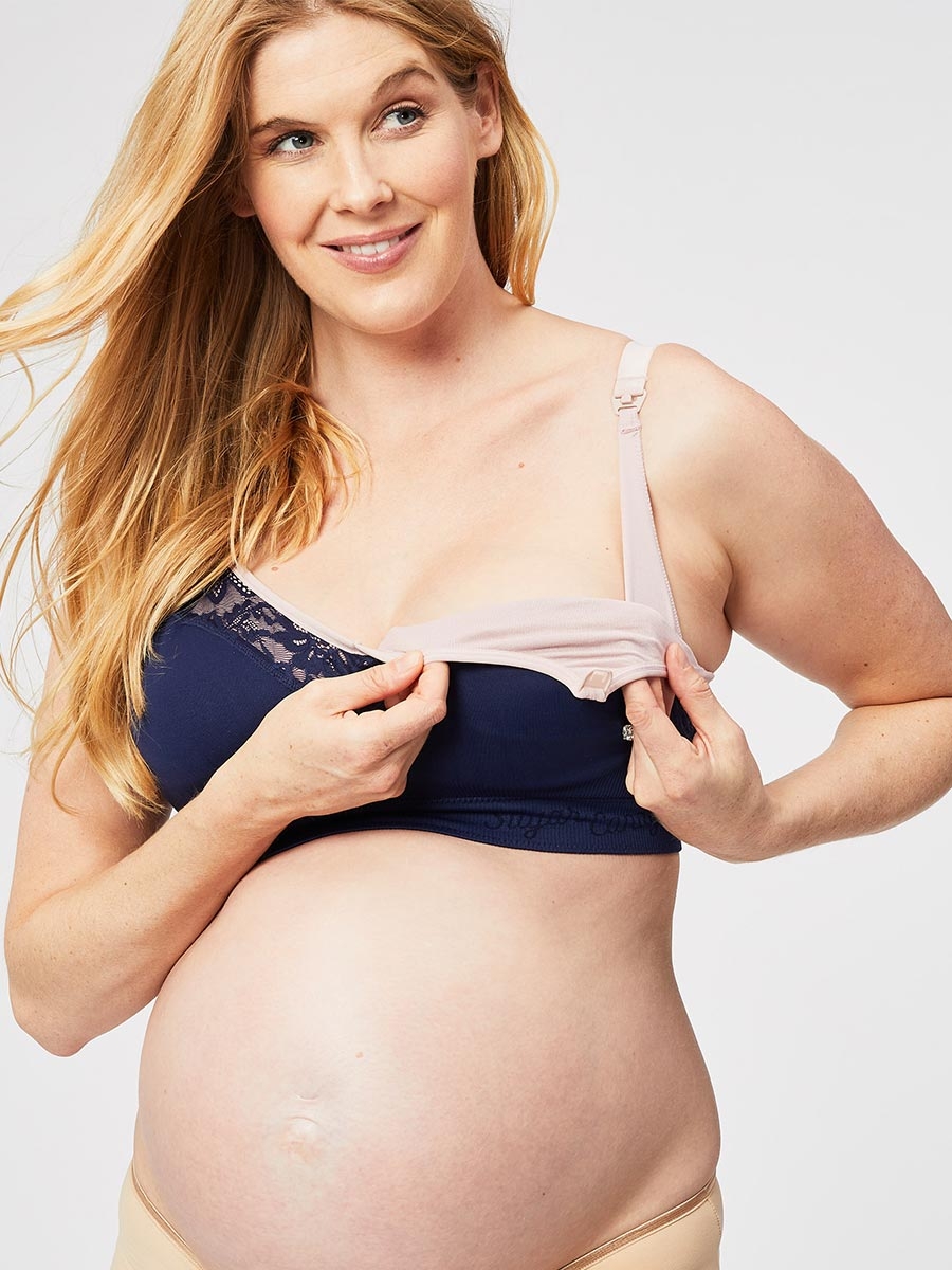 lux nursing bra - navy