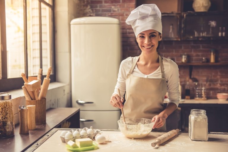 baking a cake