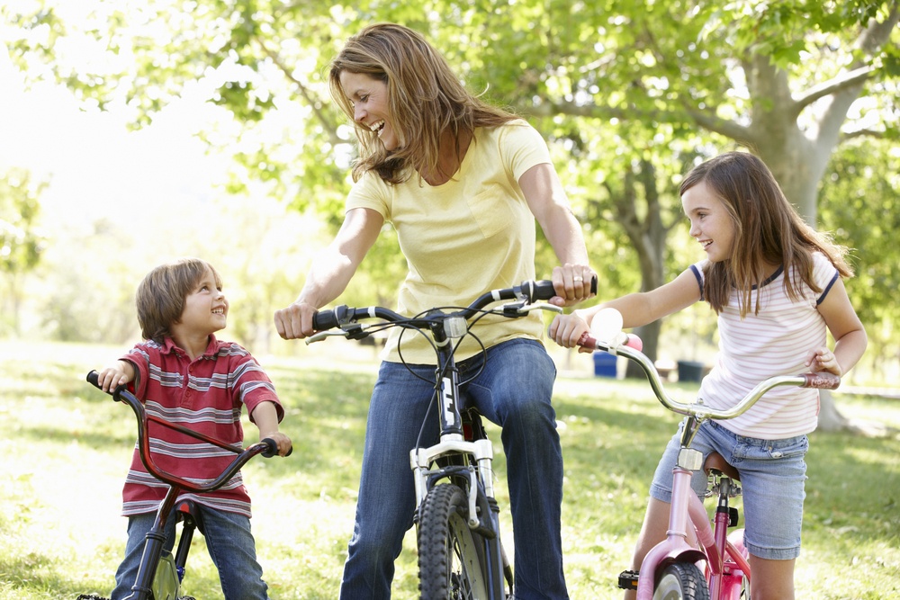 biking with kids