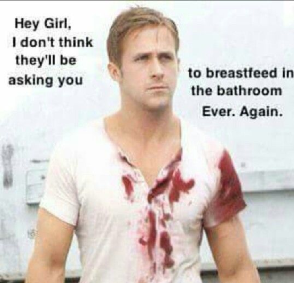 breastfeed in bathroom