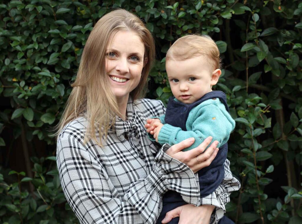 catherine williams with baby
