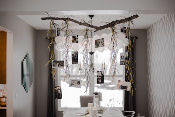 hanging photos