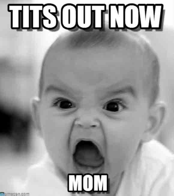 hilarious breastfeeding meme