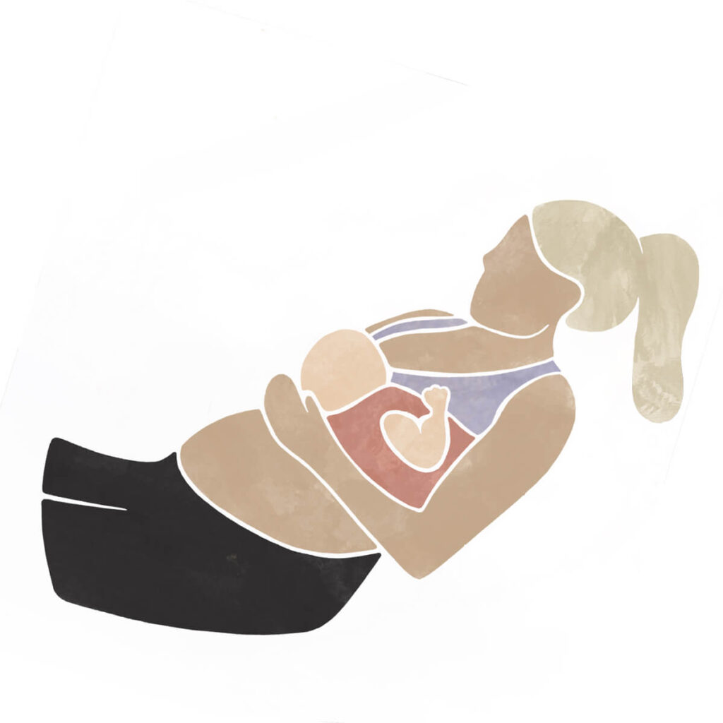 the laid back breastfeeding position
