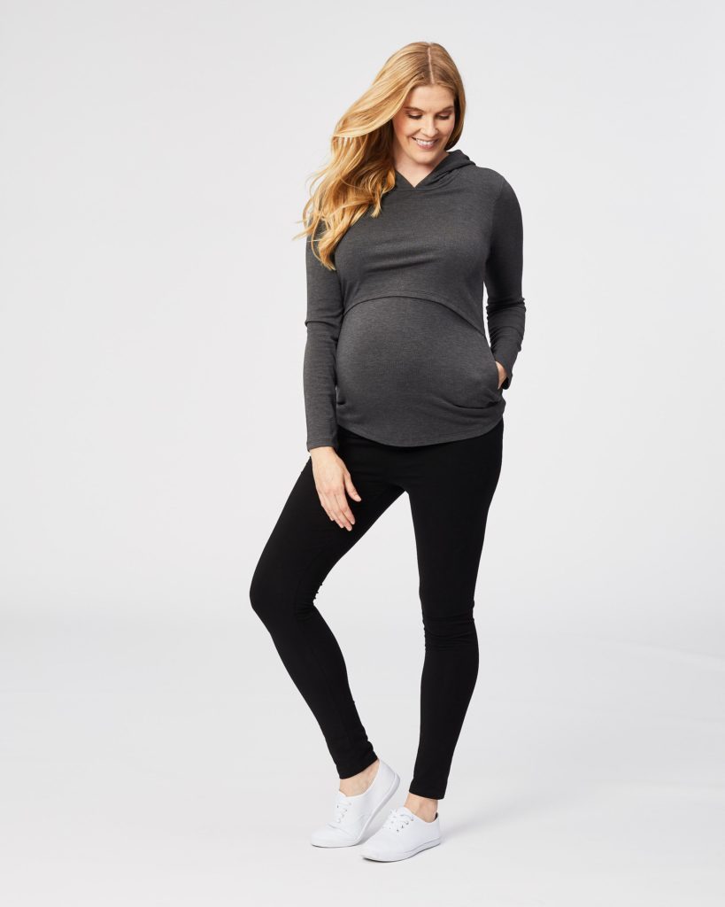 maternity winter nursing hoodie