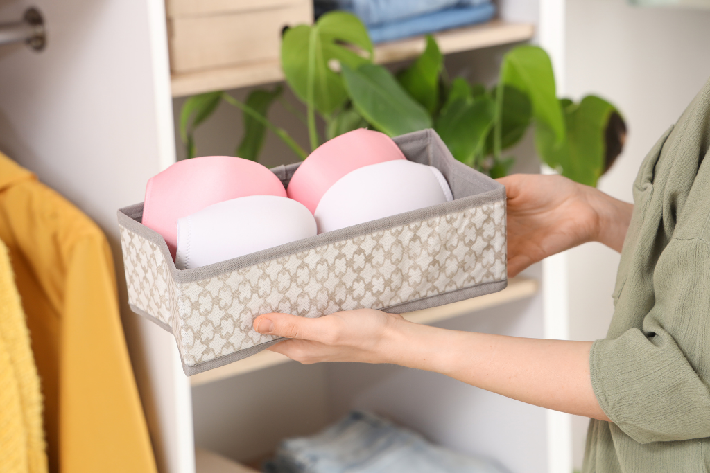 organized lingerie drawer