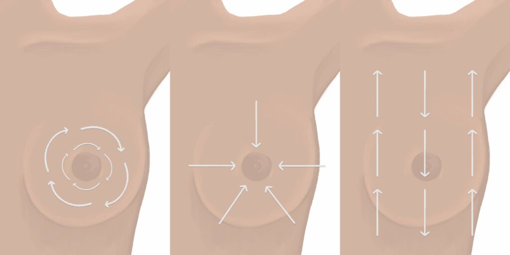 breast exam illustration