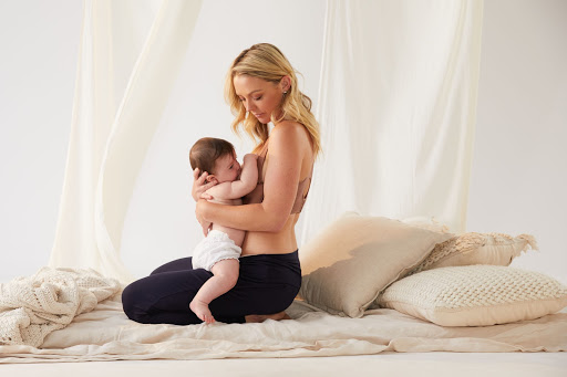 sitting up breastfeeding position