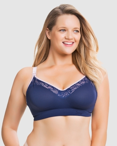 sugar candy lux fuller seamless nursing bra