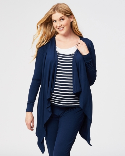 waterfall maternity wrap cardigan